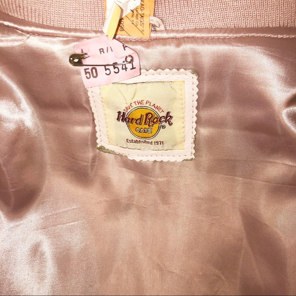 Vintage Hard Rock Cafe Leather Jacket Genuine - Picture 4 of 8
